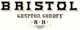 1884 Panoramic Map of Bristol Grafton County New Hampshire