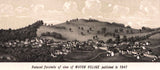 1886 Panoramic Map of Greenville New Hampshire