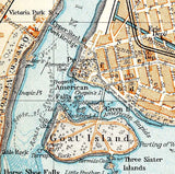 1907 Map of Niagara Falls Canada