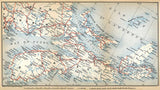 1907 Map of Nova Scotia Prince Edward Island & New Brunswick Canada