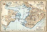 1907 Map of Saint John New Brunswick Canada