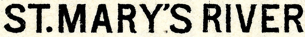 1907 Map of Sault Saint Mary Ontario Canada