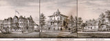 1881 Panoramic Map of Canajoharie Palatine Bridge New York