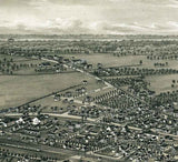 1885 Panoramic Map of Canastota New York