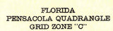 1921 Topo Map of Pensacola Florida Quadrangle