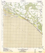 1944 Topo Map of Beacon Hill Quadrangle Florida Mexico Beach