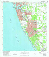 1973 Topo Map of Venice Florida Quadrangle