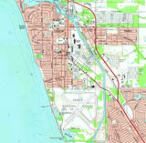 1973 Topo Map of Venice Florida Quadrangle
