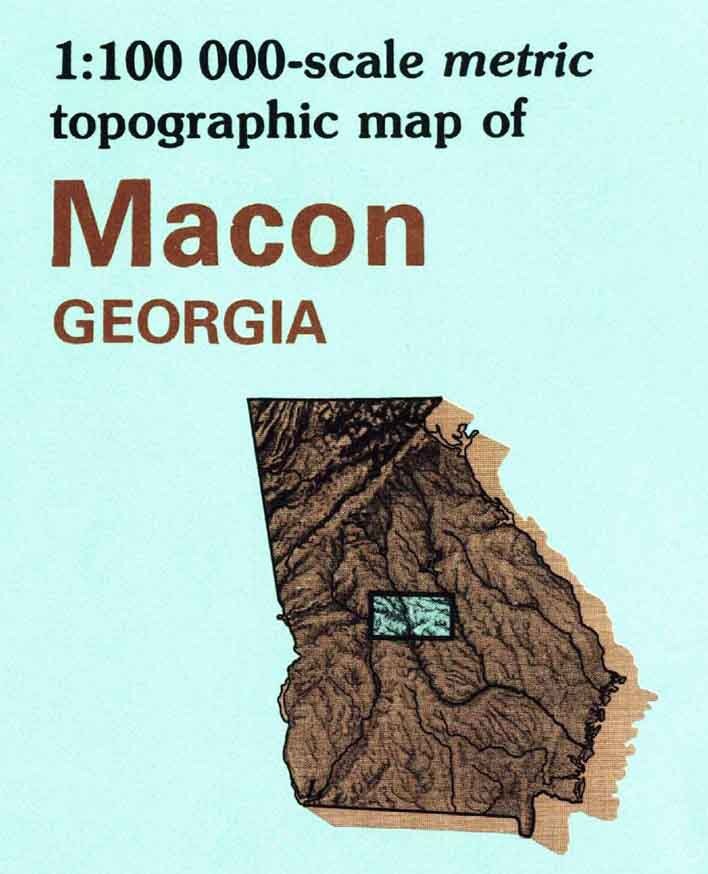 1978 Topo Map of Macon Georgia Quadrangle