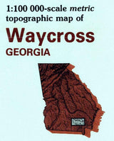 1978 Topo Map of Waycross Georgia Quadrangle