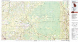 1980 Topo Map of Okefenokee Swamp Georgia Florida