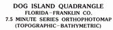 1982 Topo Map of Dog Island Florida Quadrangle