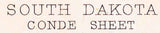 1894 Topo Map of Conde South Dakota