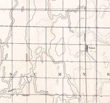 1894 Topo Map of Conde South Dakota
