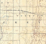 1894 Topo Map of Fullerton North Dakota
