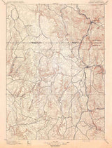 1896 Topo Map of Harney Peak South Dakota