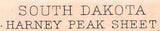 1896 Topo Map of Harney Peak South Dakota