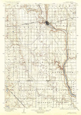 1896 Topo Map of Jamestown North Dakota