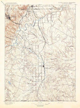 1896 Topo Map of Oelrichs South Dakota