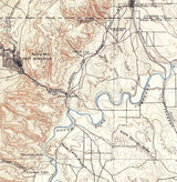 1896 Topo Map of Oelrichs South Dakota