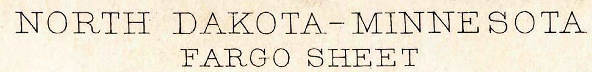 1897 Topo Map of Fargo North Dakota