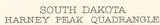 1901 Topo Map of Harney Peak South Dakota Jewel Cave