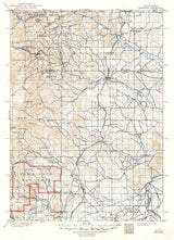 1901 Topo Map of Hermosa South Dakota Wind Cave