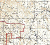 1901 Topo Map of Hermosa South Dakota Wind Cave