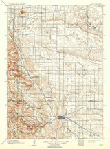 1903 Topo Map of Rapid South Dakota