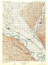 1907 Topo Map of Elk Point South Dakota