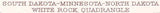 1915 Topo Map of White Rock South Dakota Minnesota