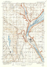 1918 Topo Map of Peever South Dakota