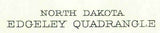 1925 Topo Map of Edgeley North Dakota