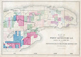 1880 Map of Point Keweenaw Michigan