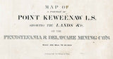 1880 Map of Point Keweenaw Michigan