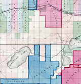 1880 Map of Point Keweenaw Michigan