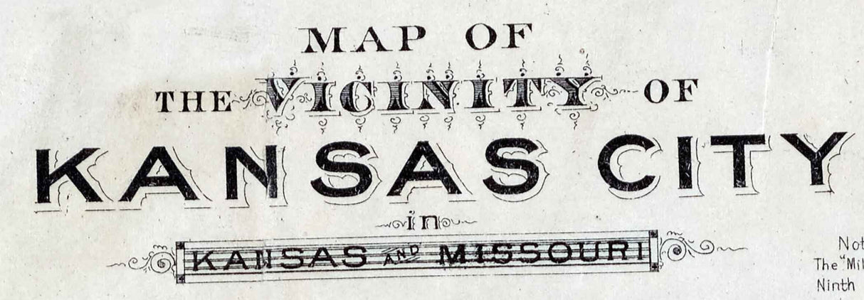1887 Map of Kansas City Kansas and Missouri