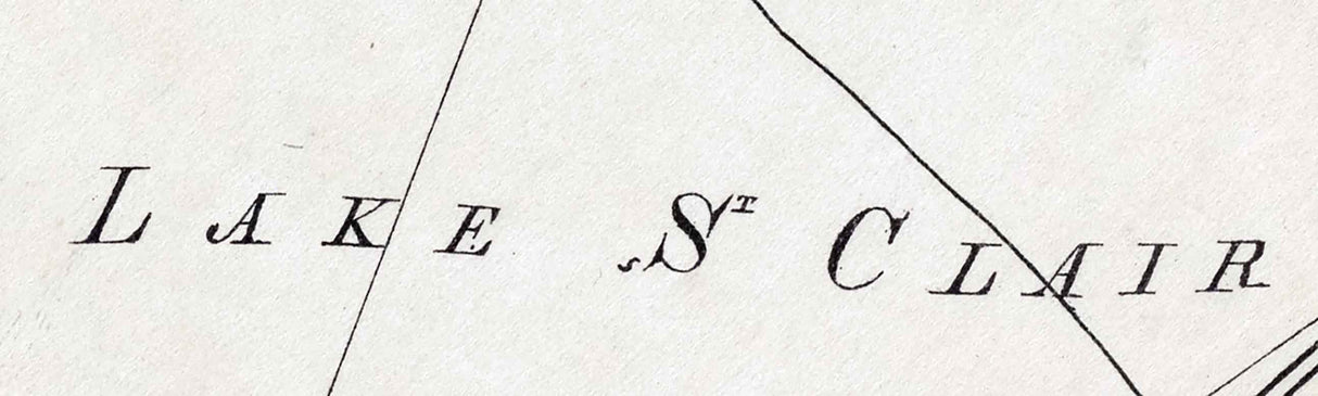 1891 Nautical Map of Belle Isle Lake Saint Clair