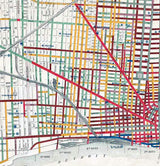 1899 Map of the City of Detroit Michigan