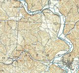 1903 Topo Map of Athens Ohio Quadrangle
