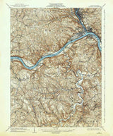 1904 Topo Map of Beaver Pennsylvania Quadrangle