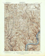 1910 Topo Map of New Kensington PA Quadrangle
