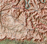 1922 Topo Map of Mammoth Cave Kentucky Quadrangle National Park