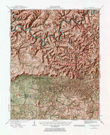 1922 Topo Map of Mammoth Cave Kentucky Quadrangle National Park