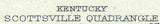 1926 Topo Map of Scottsville Kentucky Quadrangle Barren River