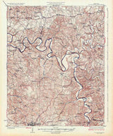 1926 Topo Map of Scottsville Kentucky Quadrangle Barren River