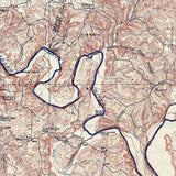 1926 Topo Map of Scottsville Kentucky Quadrangle Barren River