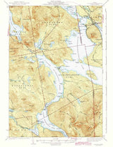 1942 Topo Map of Oquossoc Maine Quadrangle