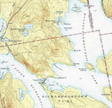 1942 Topo Map of Oquossoc Maine Quadrangle