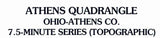 2002 Topo Map of Athens Ohio Quadrangle